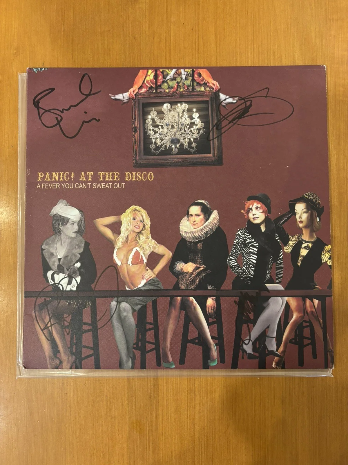 Panic! At The Disco Signed A Fever You Can’t Sweat Out 2005 Vinyl Ryan Ross JSA, image 2