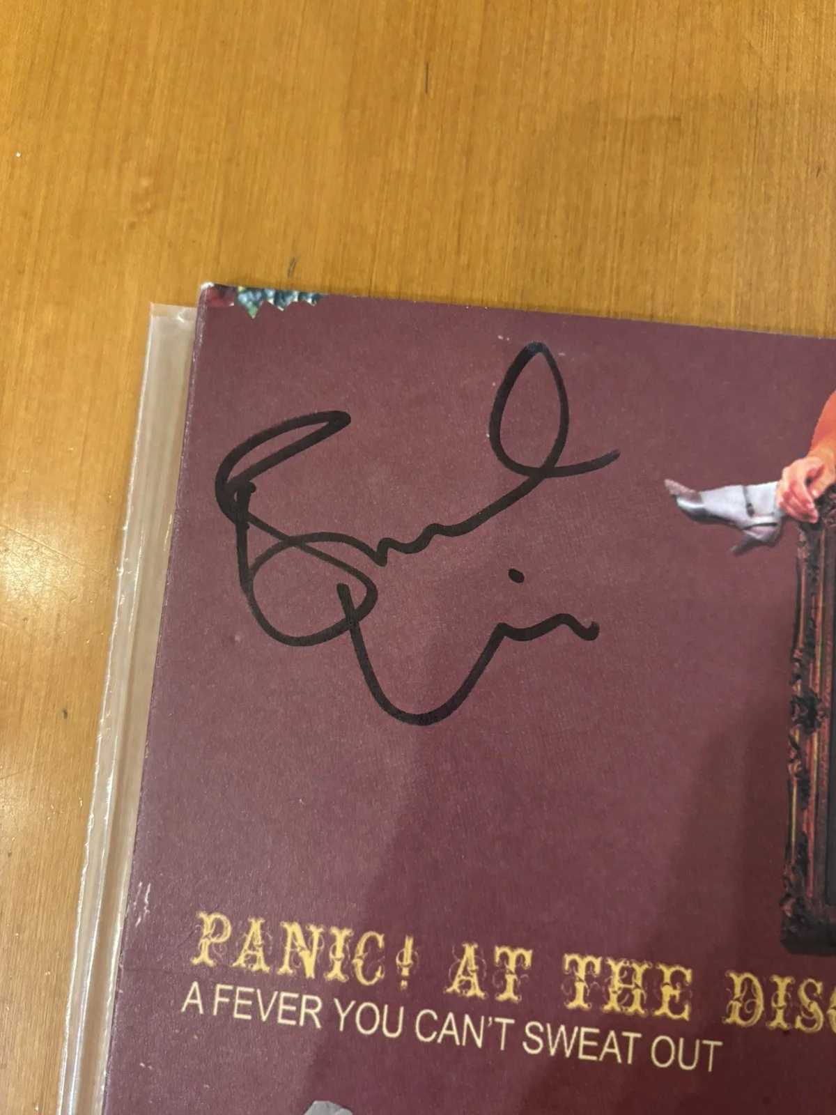 Panic! At The Disco Signed A Fever You Can’t Sweat Out 2005 Vinyl Ryan Ross JSA, image 4