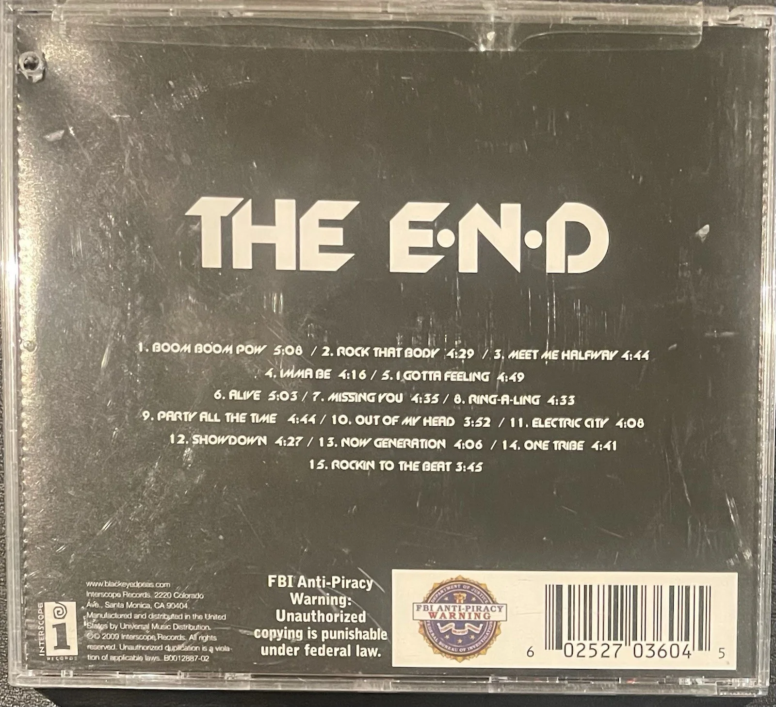 The Black-Eyed Peas The E.N.D. CD Signed Autographed APL.DE.AP (ON CD & INSERT), image 2