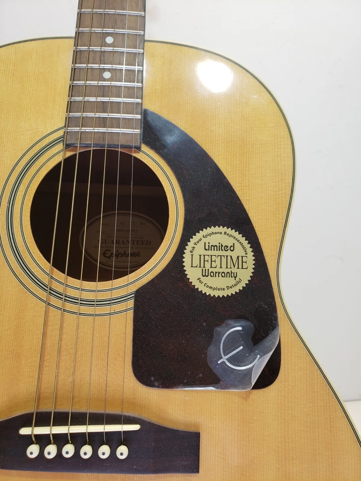Autographed 1999 Gibson Epiphone Acoustic guitar, image 3