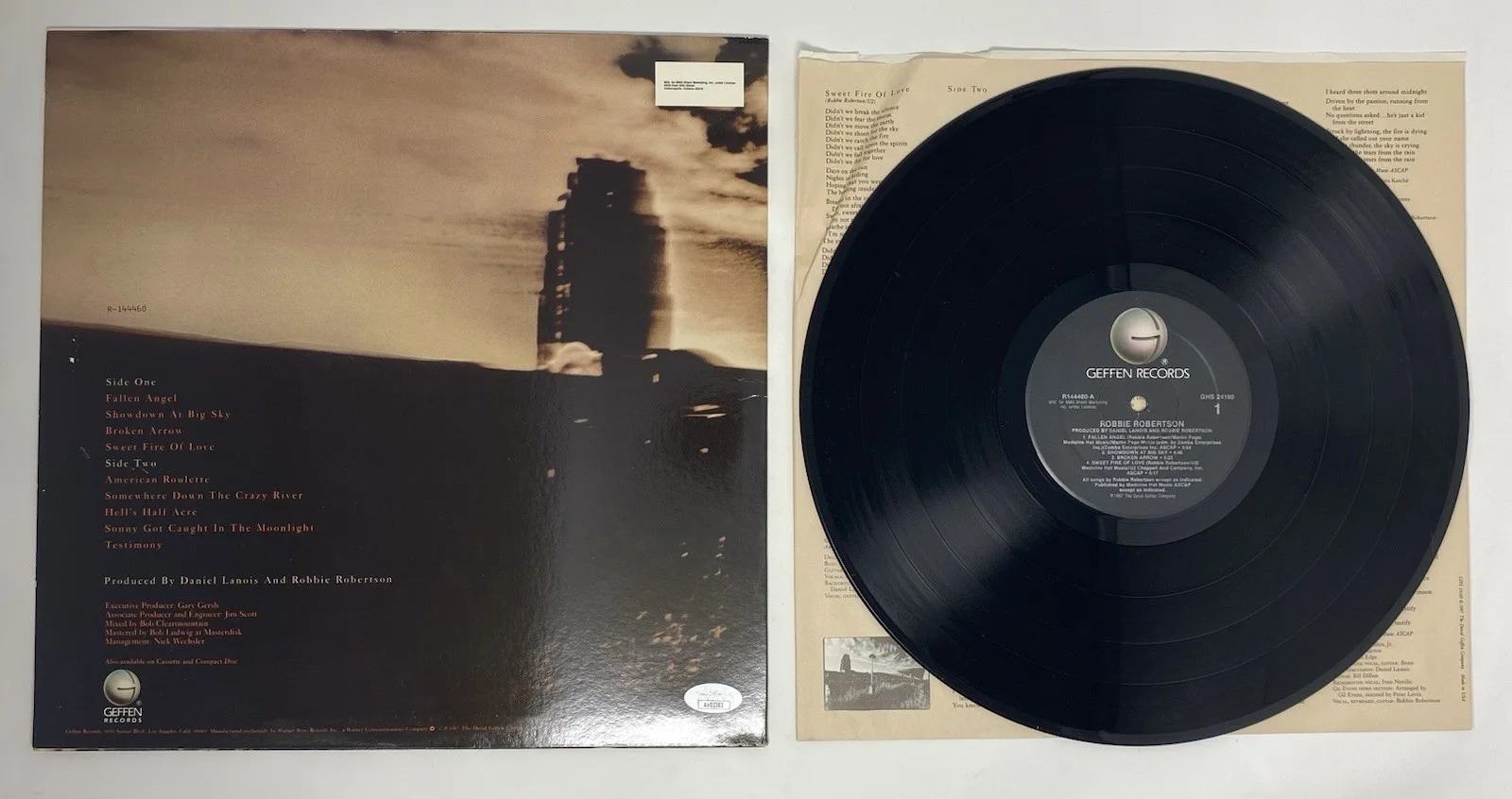 ROBBIE ROBERTSON Signed S/T Vinyl Record Album LP The Band Autograph JSA COA, изображение 5