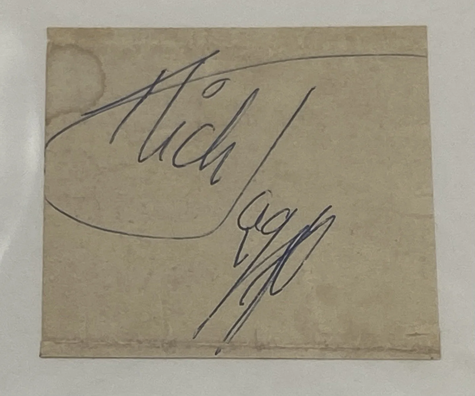 MICK JAGGER Signed Autograph Cut Rolling Stones Beckett Slab and JSA LOA COA, изображение 2