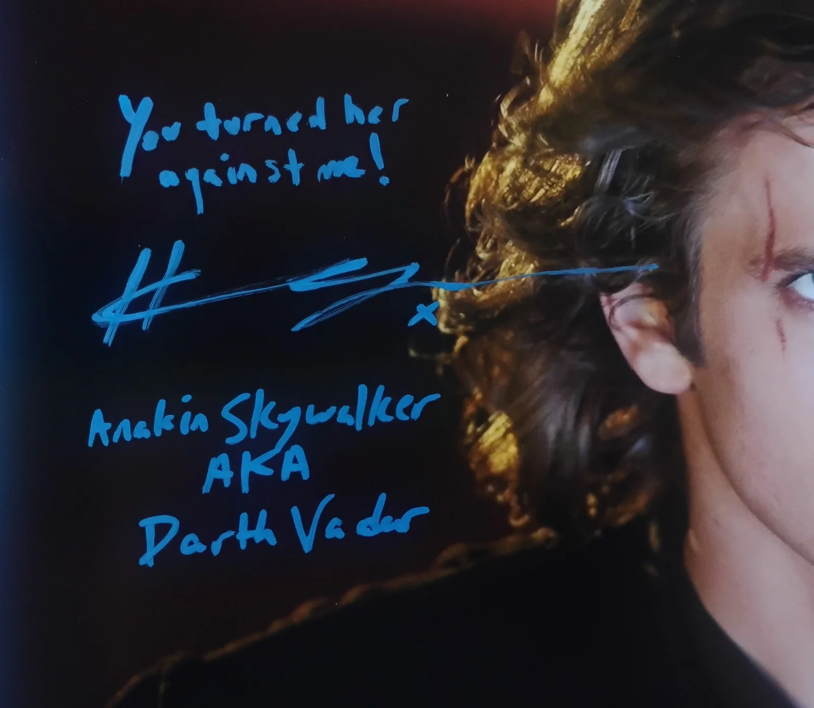 Hayden Christensen Hand Signed 11x14 Photo COA Star Wars NO US TARIFFS, image 3