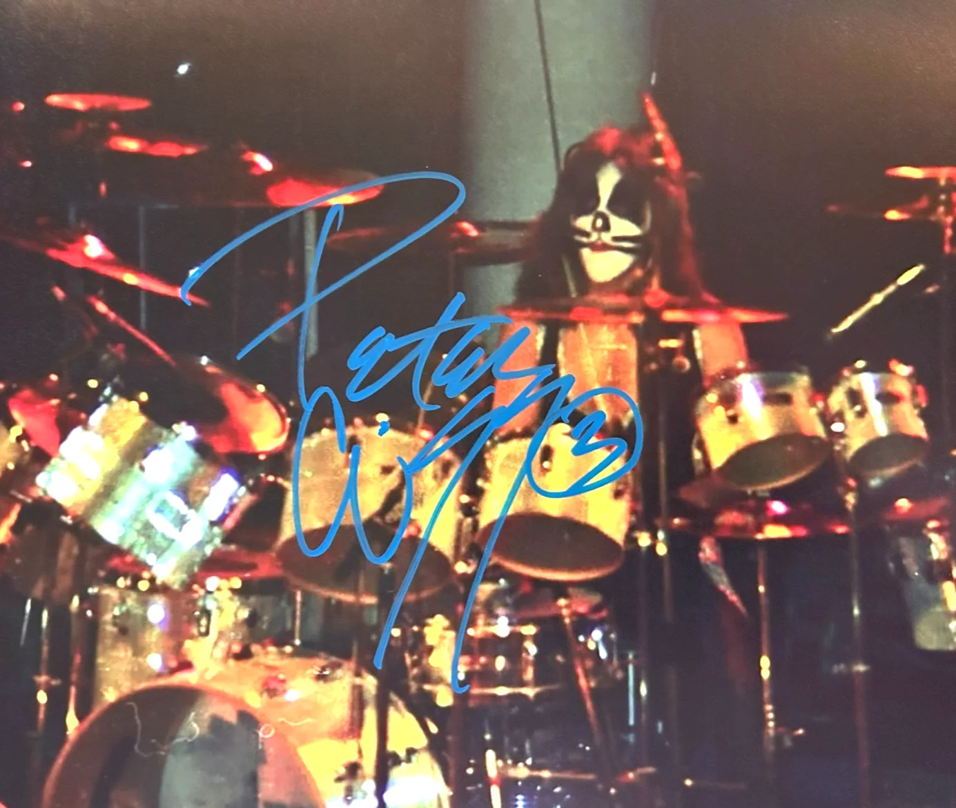 PETER CRISS Signed KISS Authentic Original 8x10" REAL Autograph w/COA, изображение 3