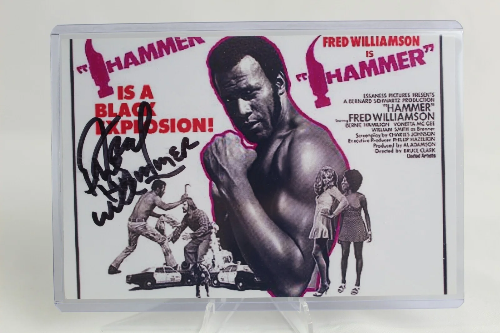 FRED WILLIAMSON — Fred "The Hammer" Williamson SIGNED AUTOGRAPH 🔥HAMMER Movie 🔥4x6 PHOTO