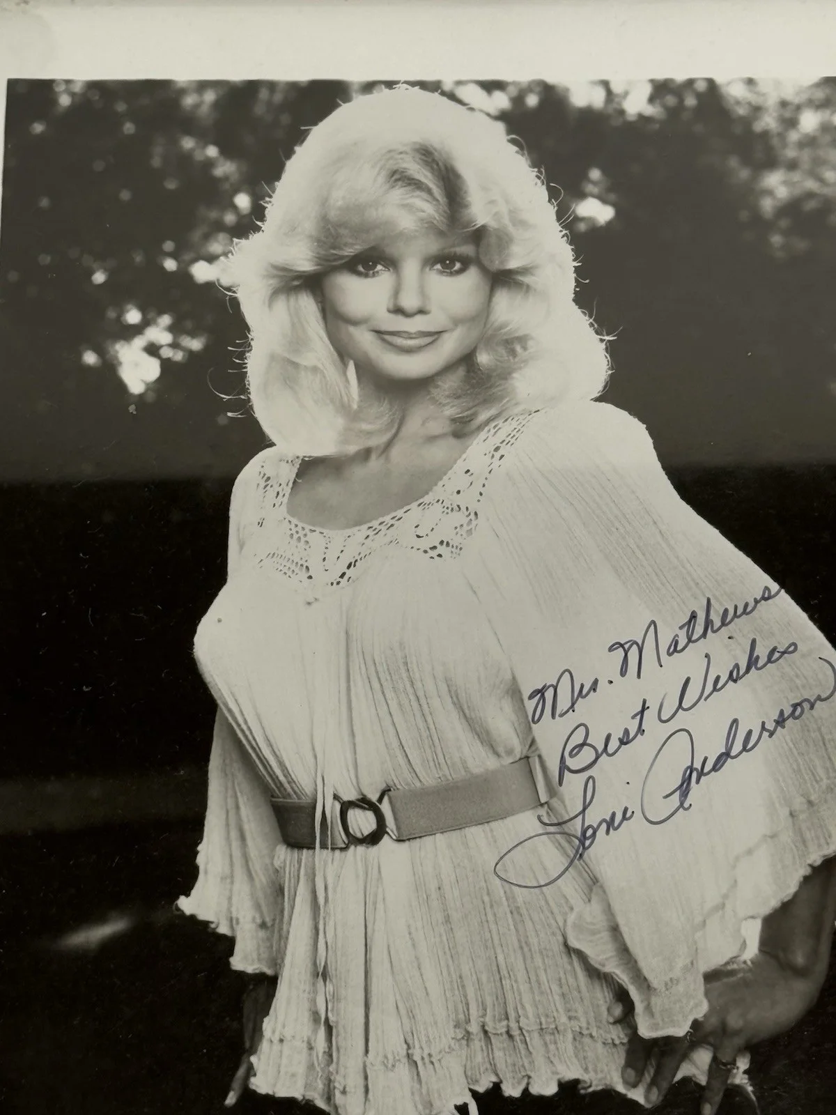 Loni Anderson — Vintage Loni Anderson WKRP Cincinnati Signed Photo Framed 10.5" x 9" Autograph, изображение 3