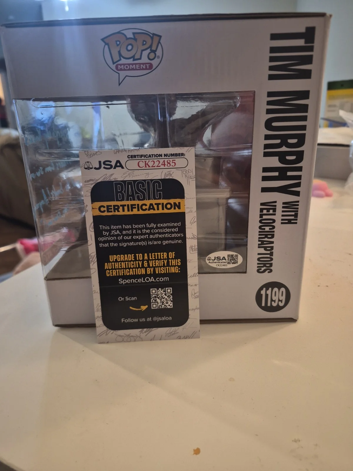 Joseph Mazzello — Joseph Mazzello Jurassic Park Movie signed Tim Murphy Funko Pop JSA CK22485, image 5