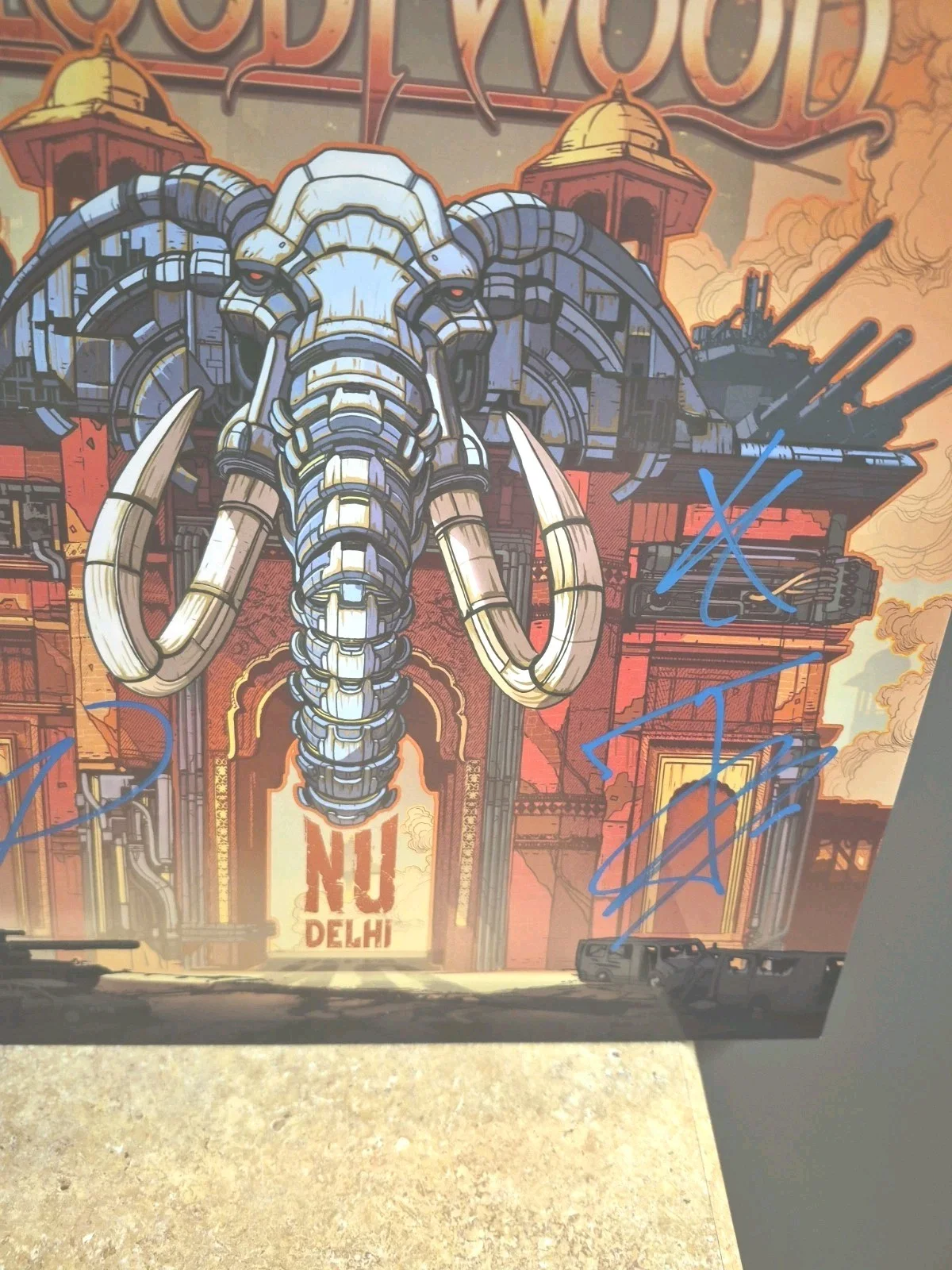 Bloodywood Metal Rock Band Musicians Signed Nu Delhi VINYL Record JSA CK22542, изображение 2