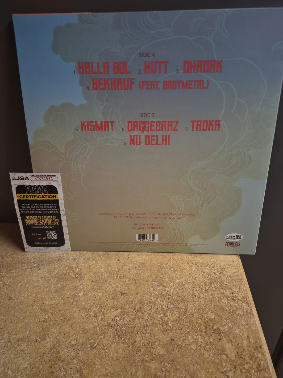 Bloodywood Metal Rock Band Musicians Signed Nu Delhi VINYL Record JSA CK22542, изображение 5