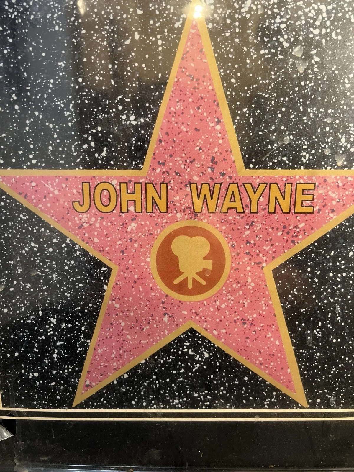 John Wayne Hollywood Walk Of Fame Star In A 18x18 Frame, image 2