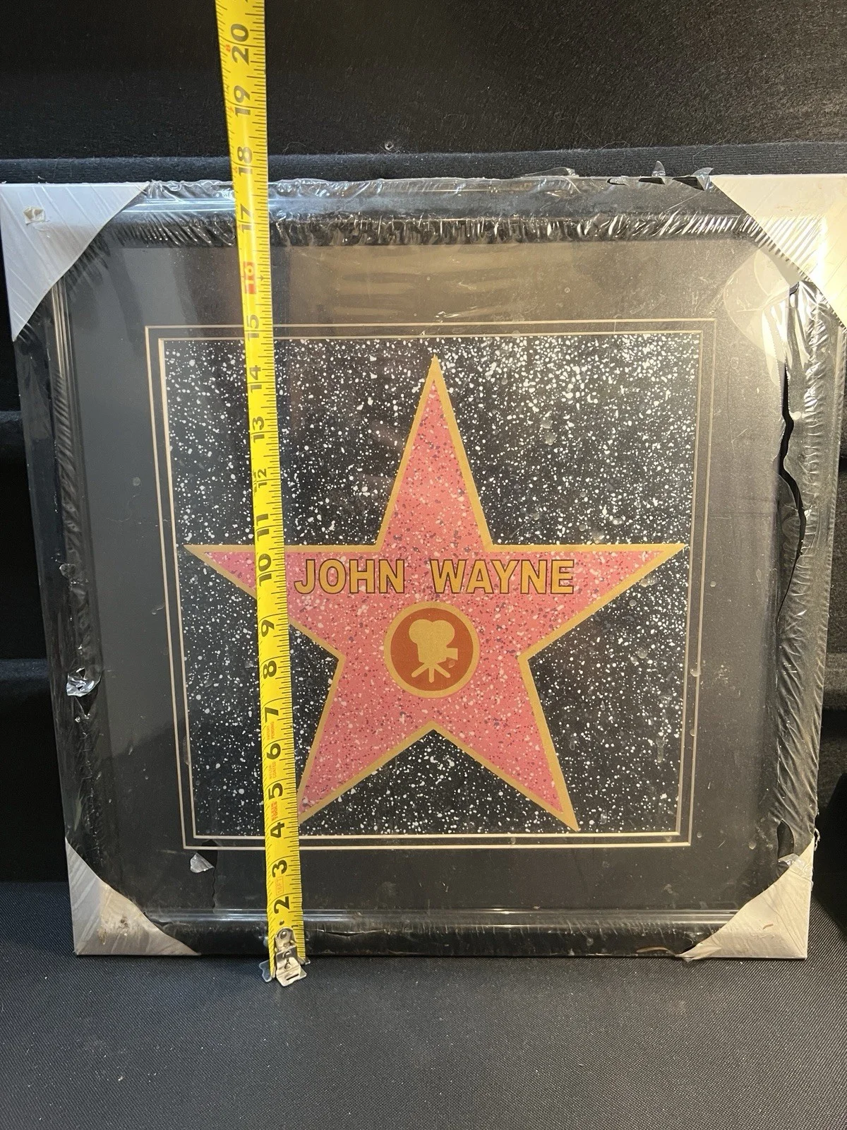 John Wayne Hollywood Walk Of Fame Star In A 18x18 Frame, image 3