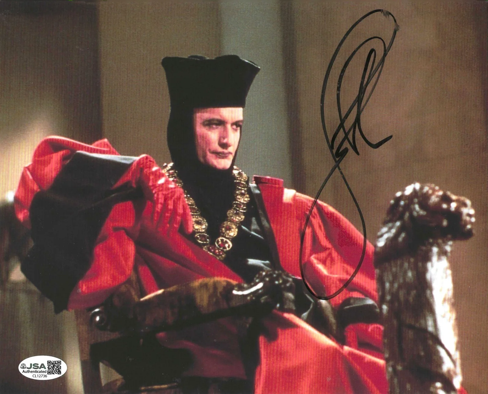 John de Lancie — Star Trek: The Next Generation Actor John de Lancie Autographed Q 8x10 W/JSA COA