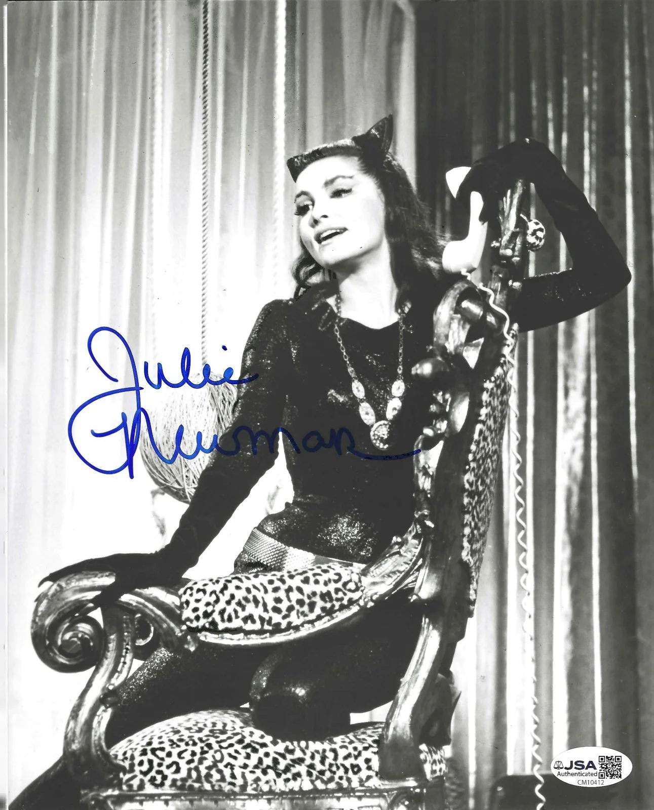 Julie Newmar — 1960s Batman TV Show Julie Newmar Autographed Catwoman 8x10 W/JSA COA