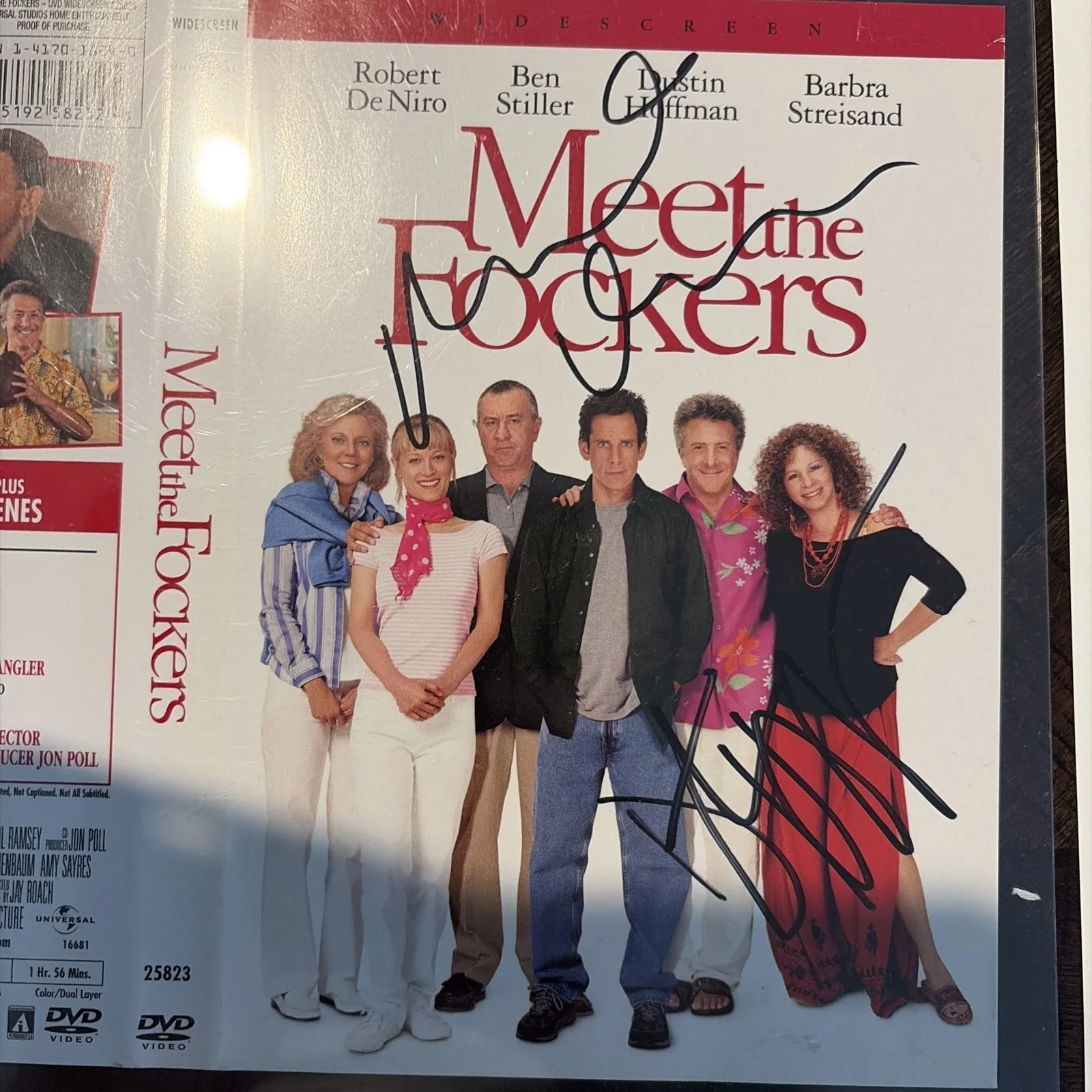 Robert De Niro — Meet The Fockers DVD Cover Signed By Robert De Niro And Dustin Hoffman JSA, image 2