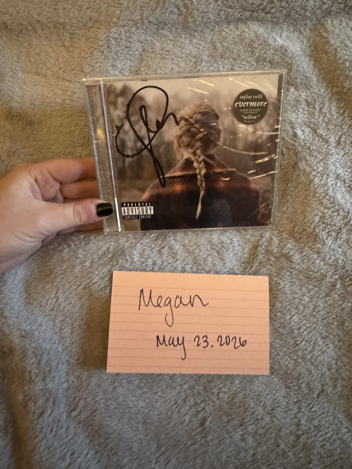 Taylor Swift Evermore CD Signed Autograph New Sealed Unopened!, image 2