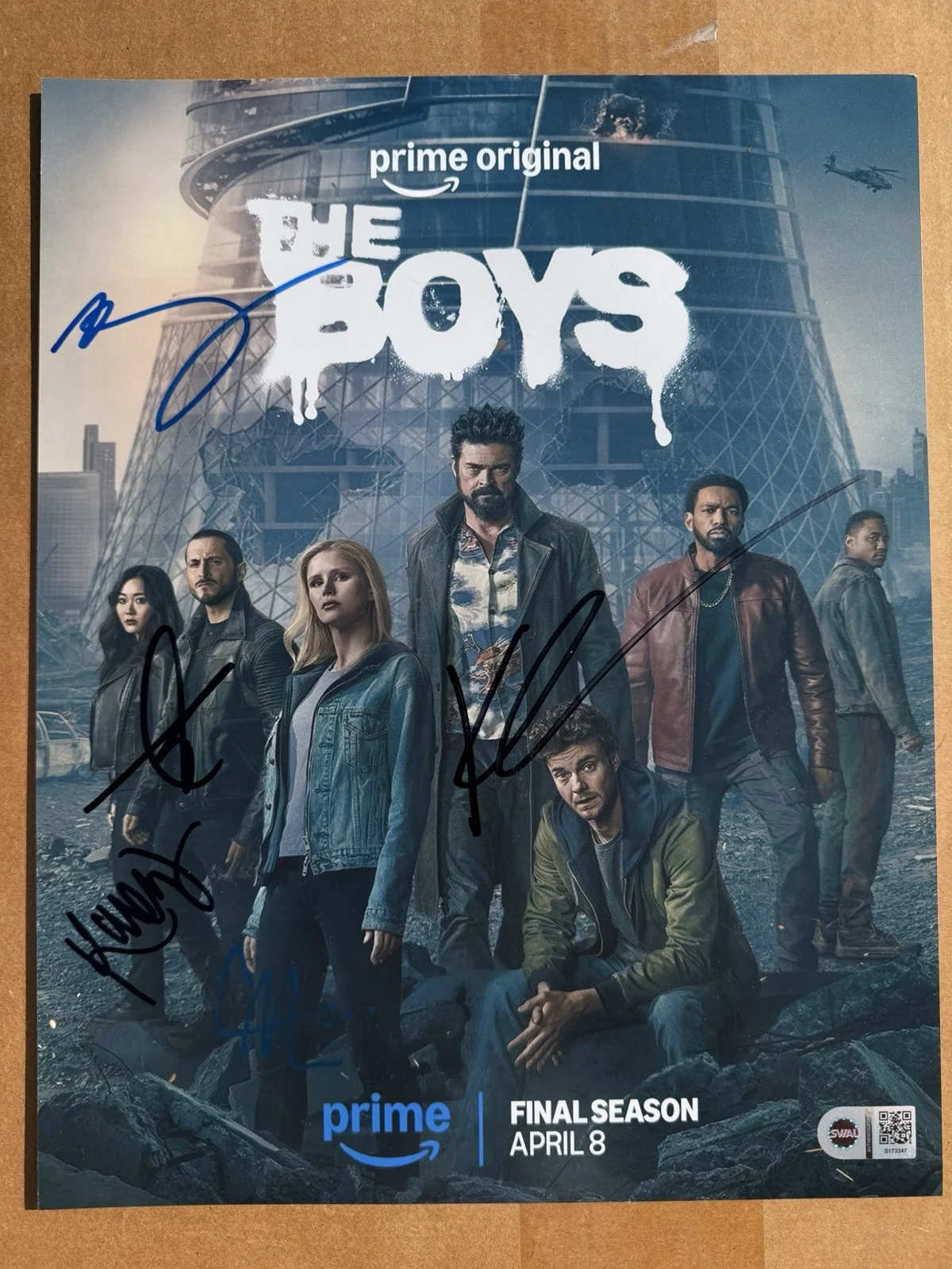 5 Signed The Boys Karl Urban Karen Fukuhara Tomer Capone Autograph Proof SWAU, изображение 2