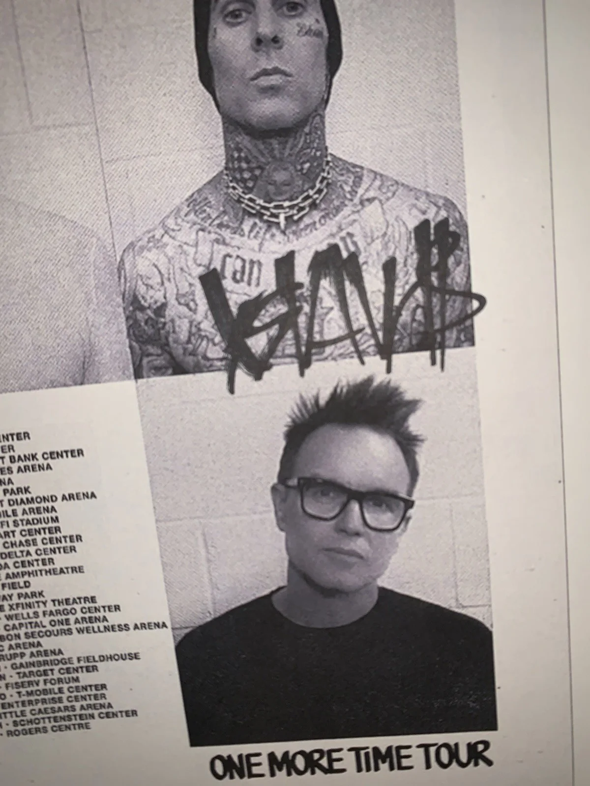 BLINK 182 TOUR PROMO HAND SIGNED!!!, image 2