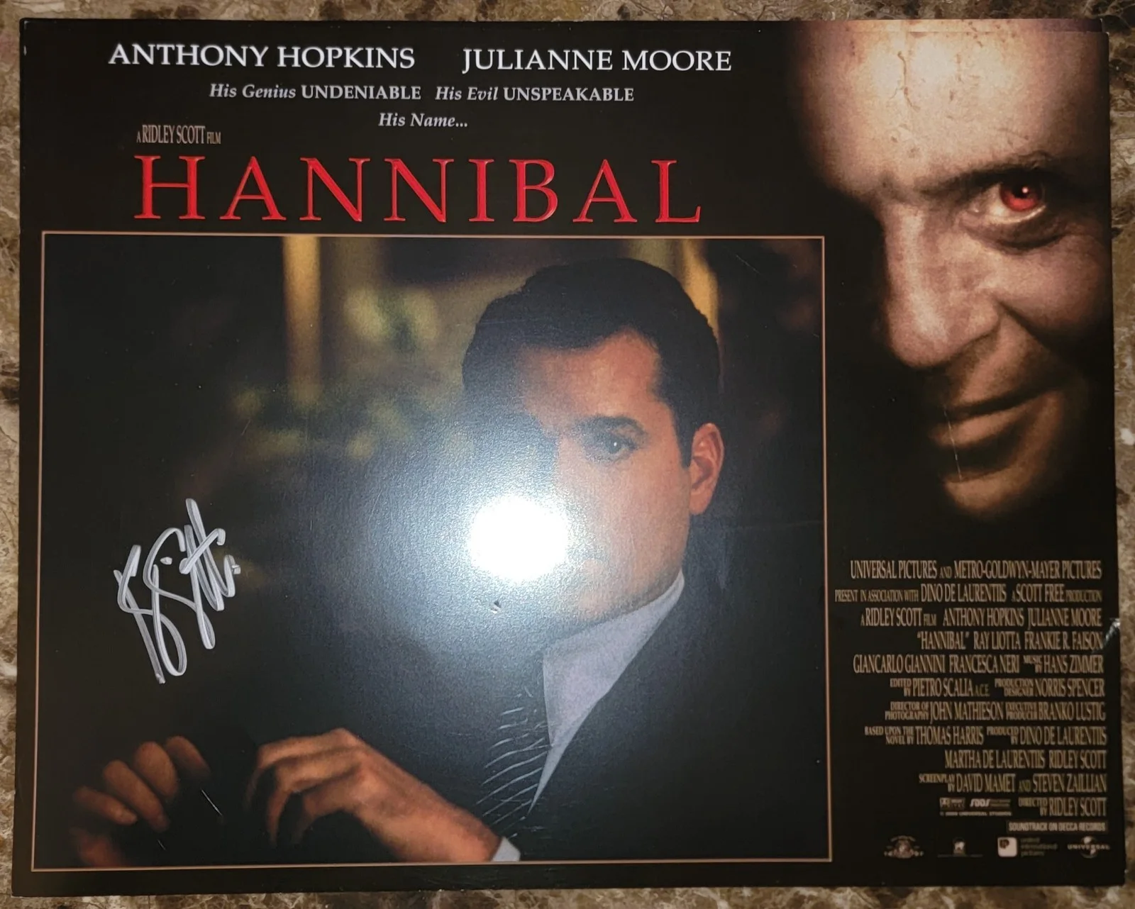 Hannibal Cast Signed Lobby Cards - Anthony Hopkins, Ray Liotta, Julianne Moore, image 4