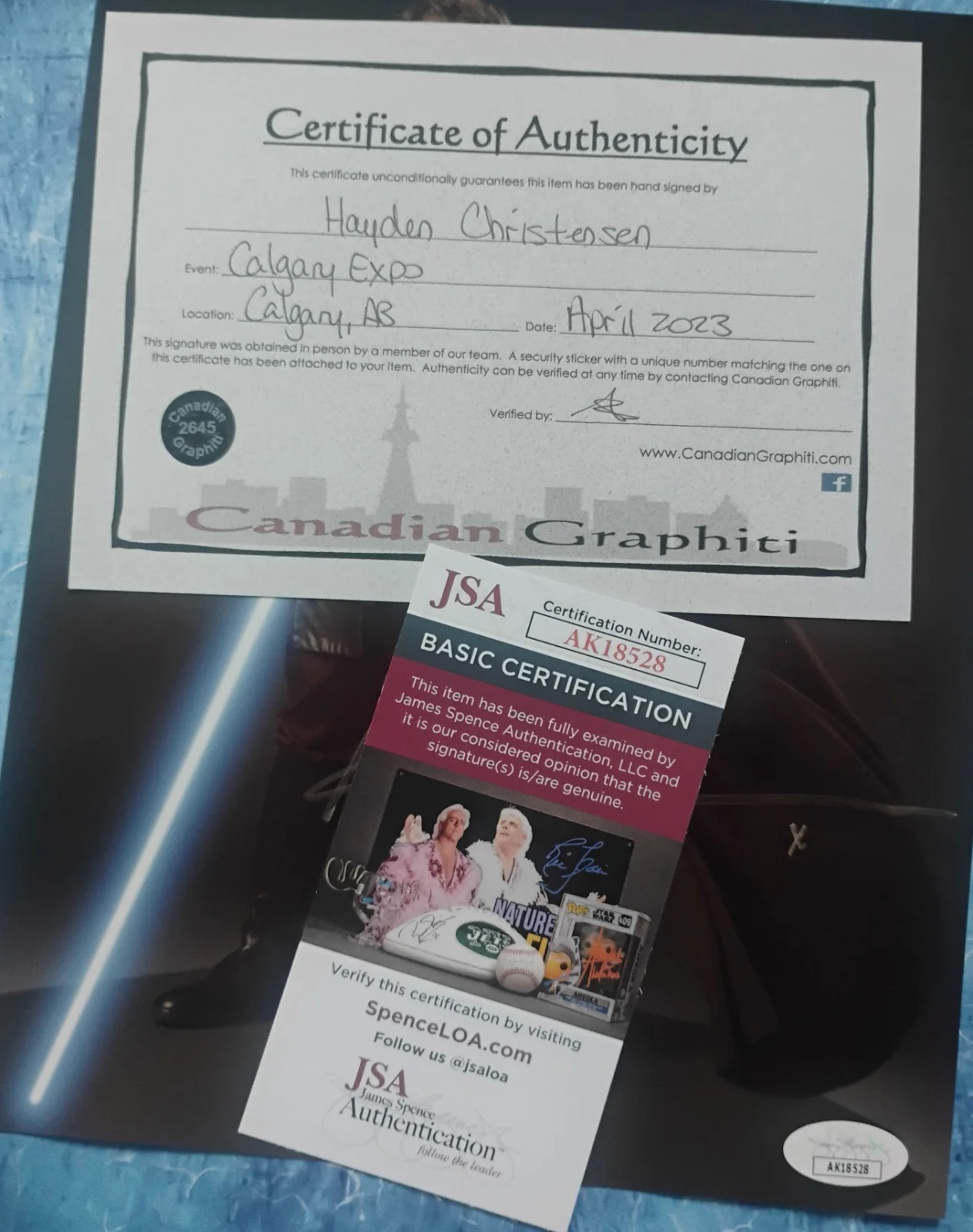 Hayden Christensen Hand Signed 8x10 Photo JSA COA Star Wars NO US TARIFFS, image 4