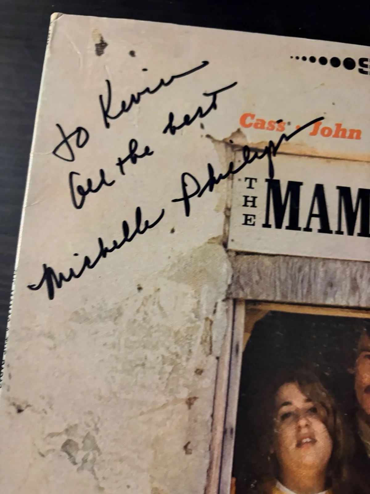 Michelle Phillips Signed The Mamas And The Papas Self Titled LP Autographed, изображение 2