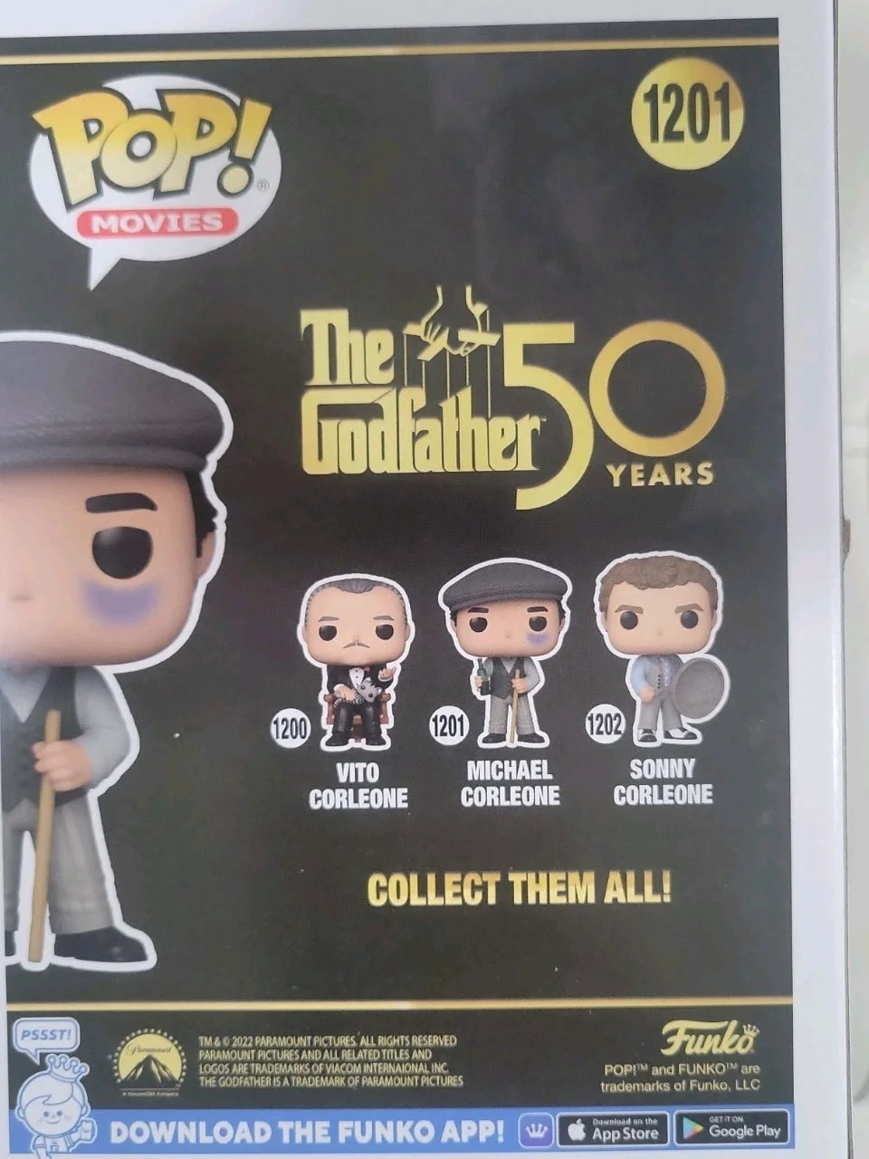 Al Pacino Signed Michael Corleone Funko Godfather #1201 PSA #4, image 4