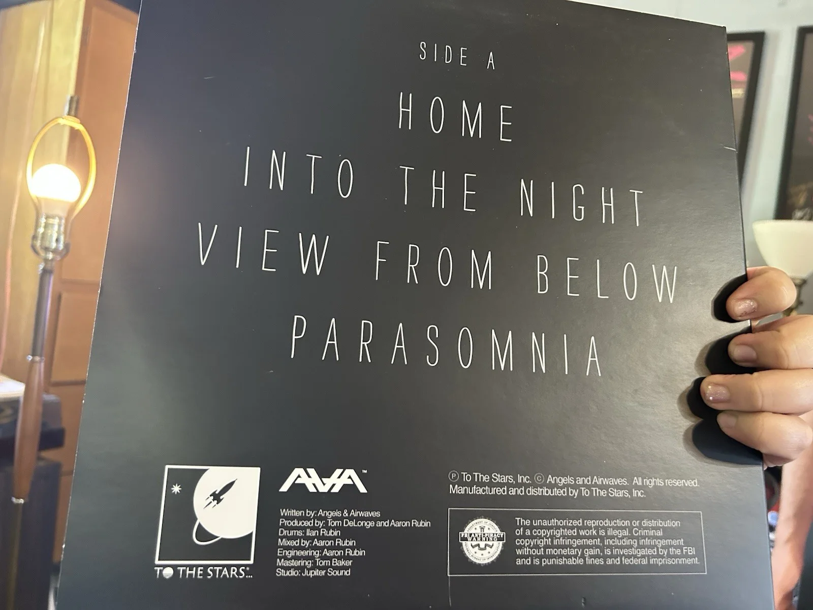 Tom DeLonge — Angels And Airwaves Of Nightmares Vinyl Signed By Tom Delonge RARE Blink 182 Ava, изображение 2