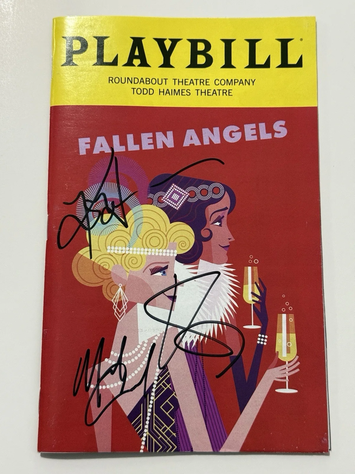 Rose Byrne, Mark Consuelos, Kelli O'Hara — Fallen Angels Signed Broadway Playbill Rose Byrne, Mark Consuelos, Kelli O'Hara, изображение 2