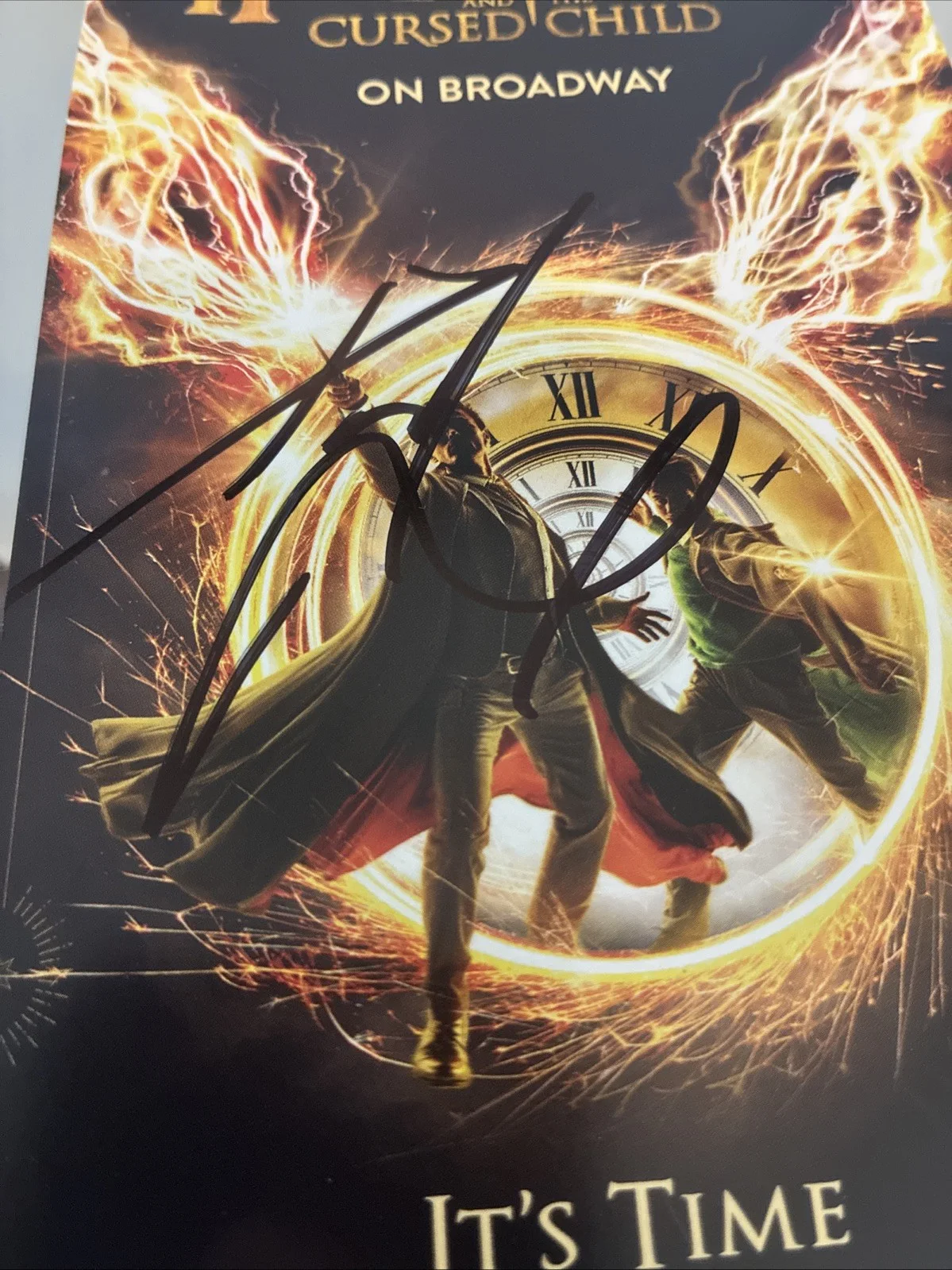 Daniel Radcliffe — Daniel Radcliffe Signed Harry Potter & The Cursed Child Broadway Flyer, image 2