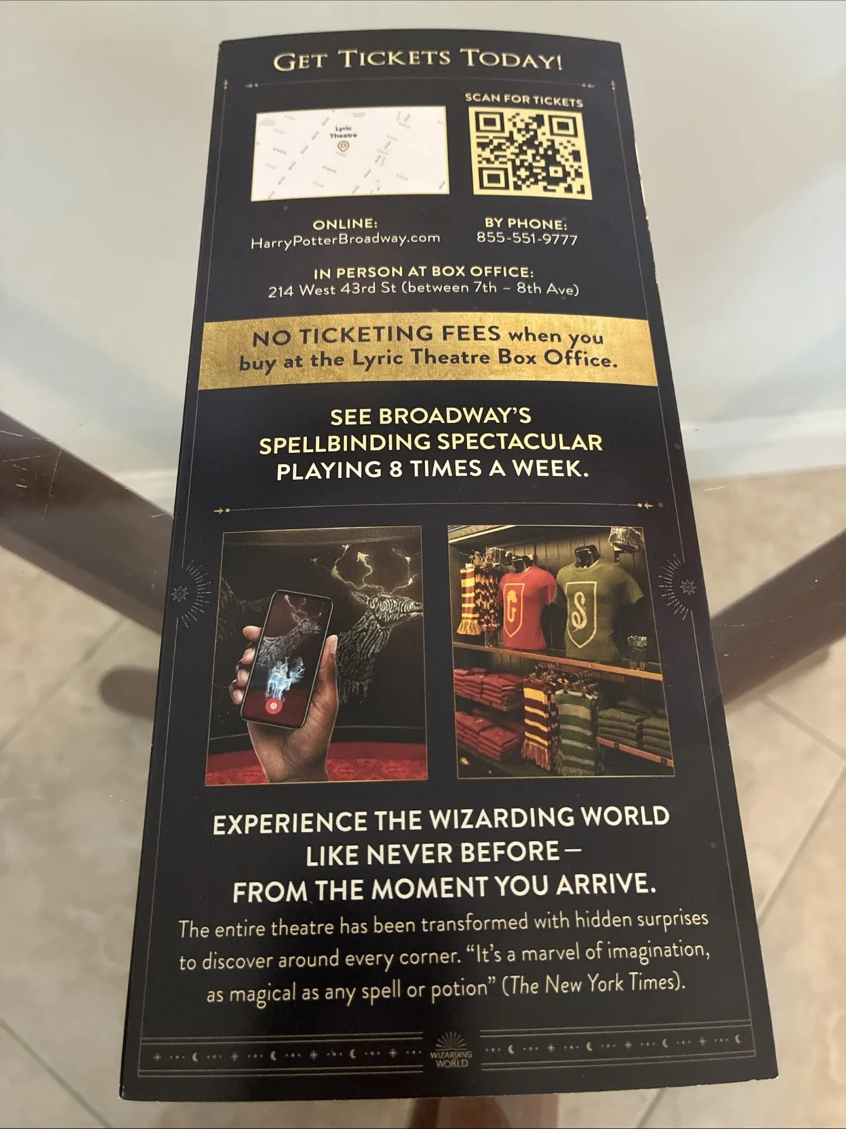 Daniel Radcliffe — Daniel Radcliffe Signed Harry Potter & The Cursed Child Broadway Flyer, image 4