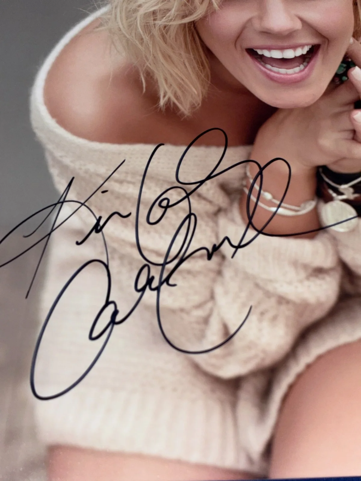 VINTAGE Kimberly Caldwell Signed Autographed 8x10 Promo Photo American Idol, изображение 2