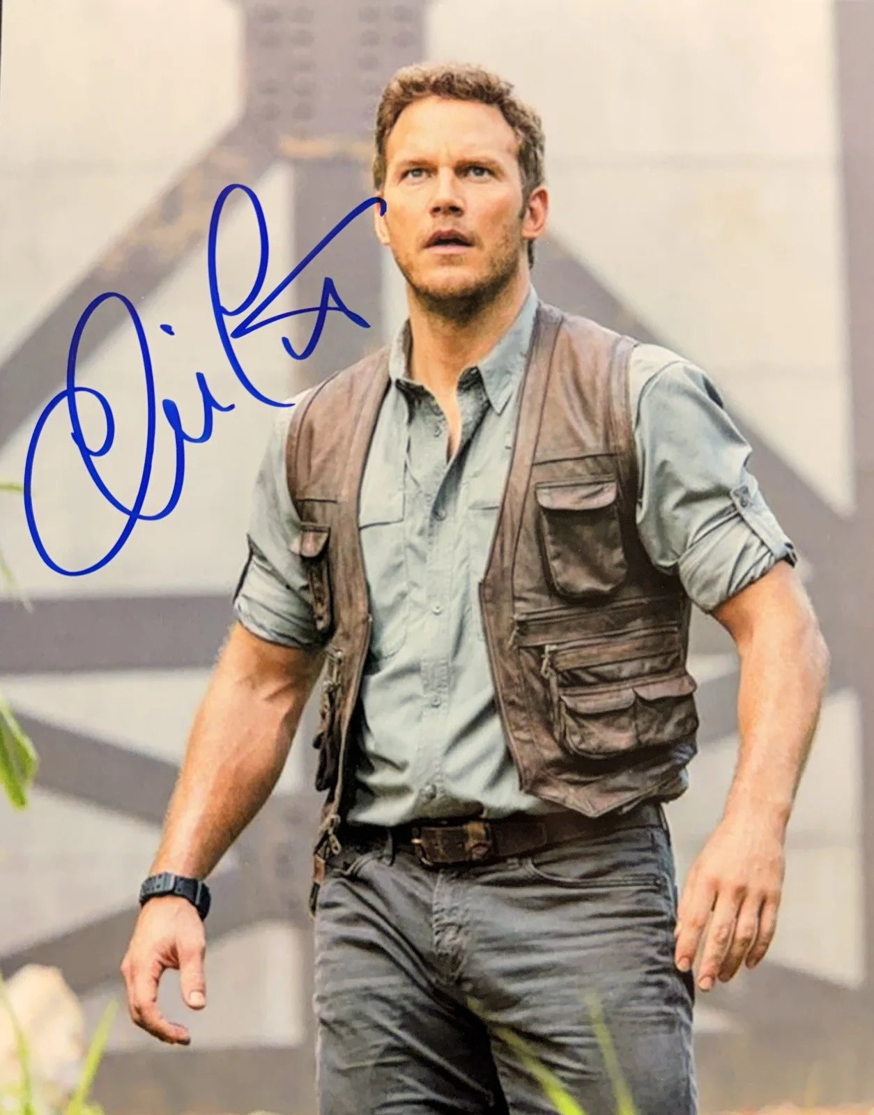 Chris Pratt — Chris Pratt Jurassic World hand signed autographed 8x10 photo w/Hologram COA