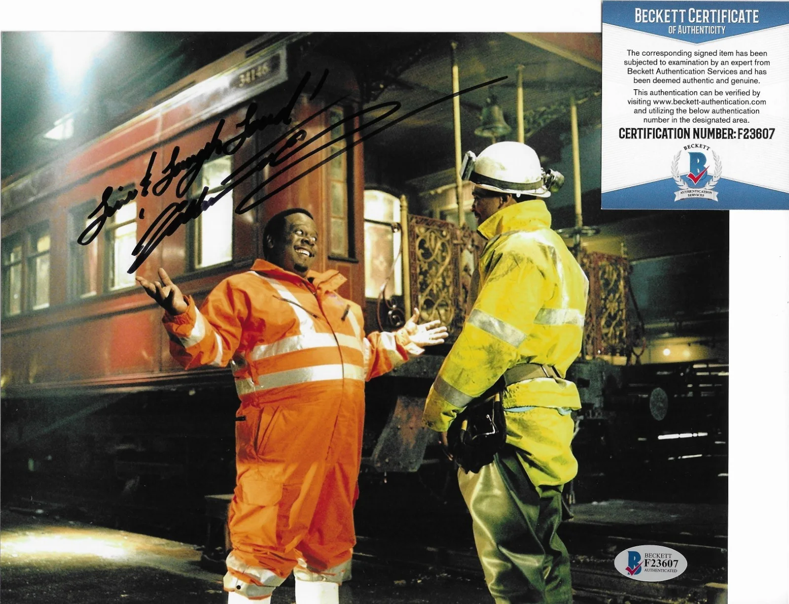 Cedric the Entertainer — Cedric the Entertainer BAS COA Signed 8x10 Photo Autographed Code Name: Cleaner, image 2