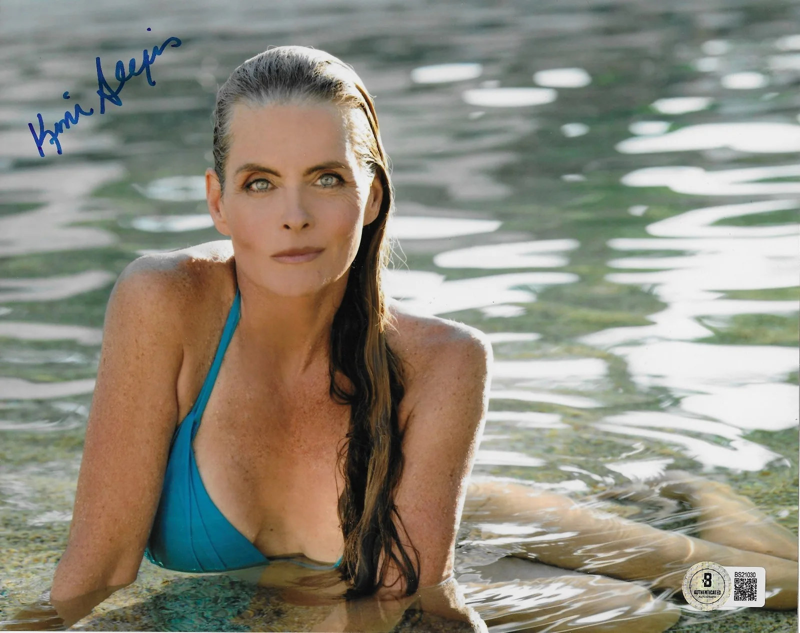 Kim Alexis — Cover Model Kim Alexis BAS Signed 8x10 Photo Autographed
