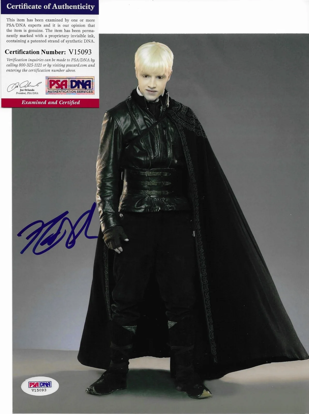 Noel Fisher — Noel Fisher PSA/DNA COA Signed 8x10 Photo Autographed Twilight Saga Vladimir 93, изображение 2