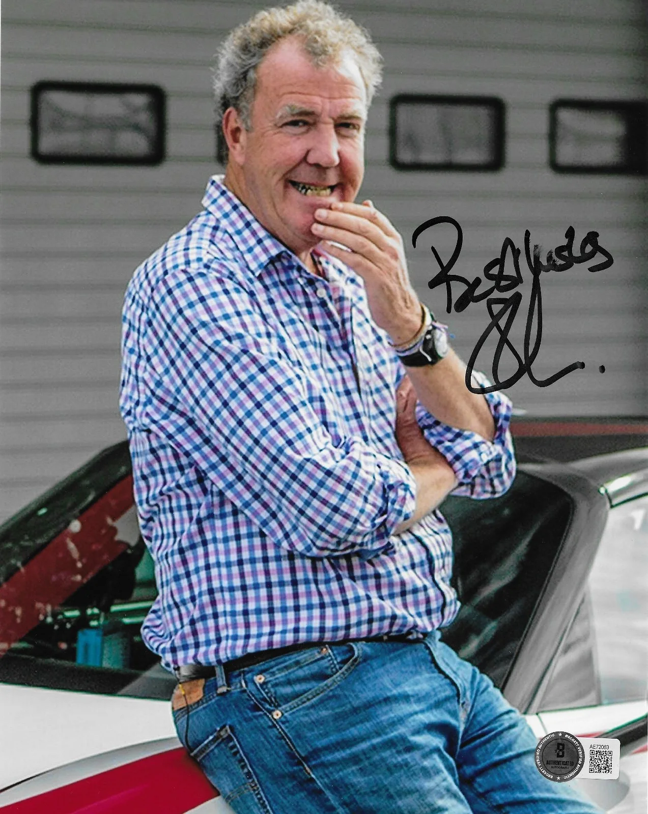Jeremy Clarkson — Jeremy Clarkson Signed 8x10 Photo BAS Autographed Top Gear The Grand Tour 63