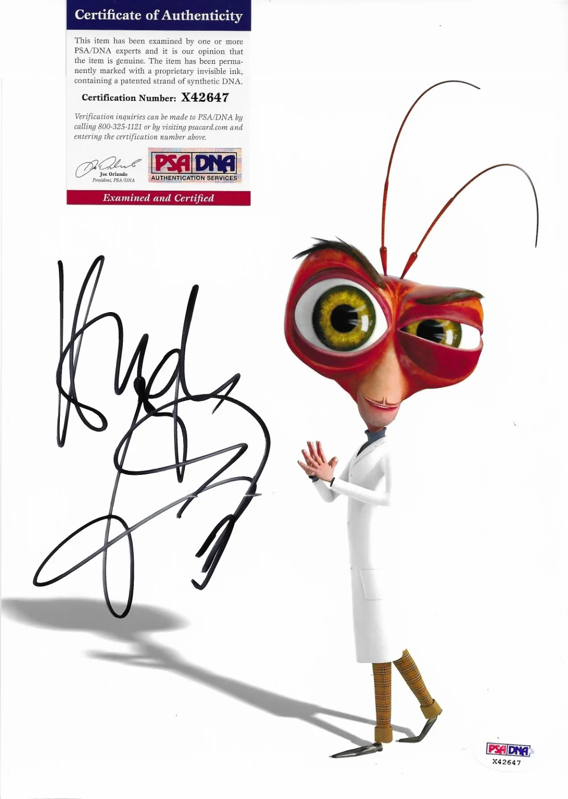 Hugh Laurie — Hugh Laurie Signed 8X10 Photo Autographed PSA/DNA COA Monsters vs Aliens House, image 2