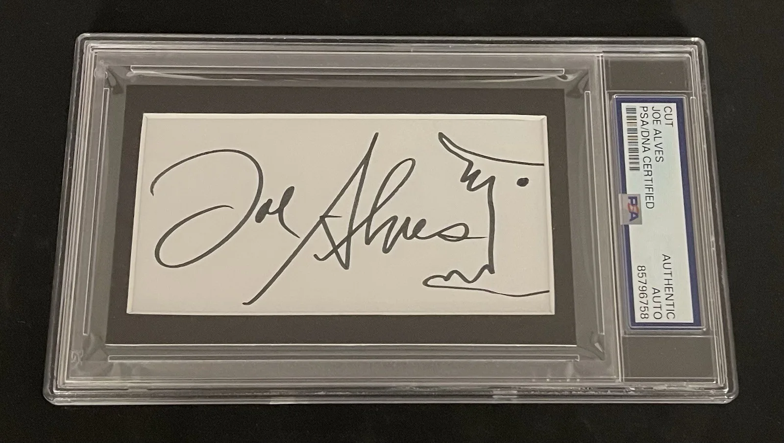 Joe Alves — Joe Alves PSA/DNA Signed Cut Signature Sketch 3x5 Autographed Slabbed Jaws, image 3