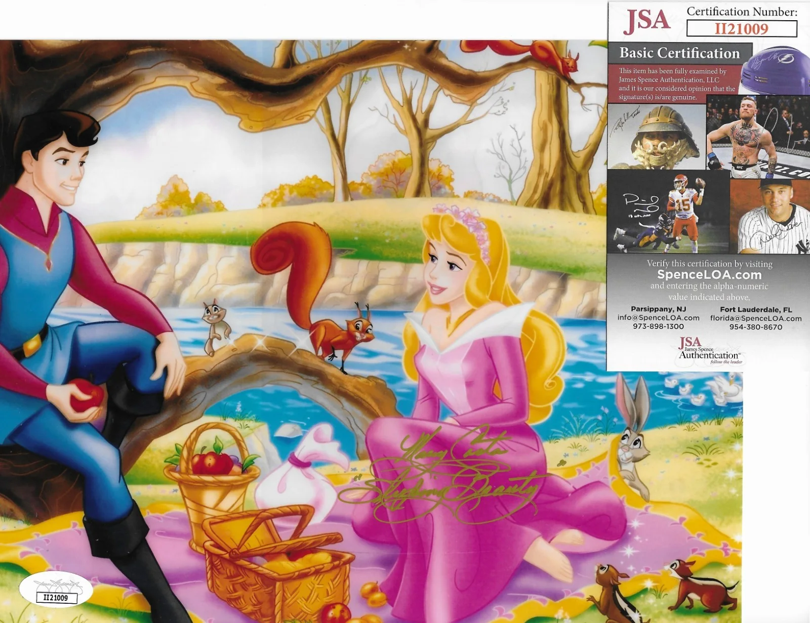 Mary Costa — Mary Costa Signed 8x10 Sleeping Beauty Photo Autographed JSA COA Princess Aurora, image 2