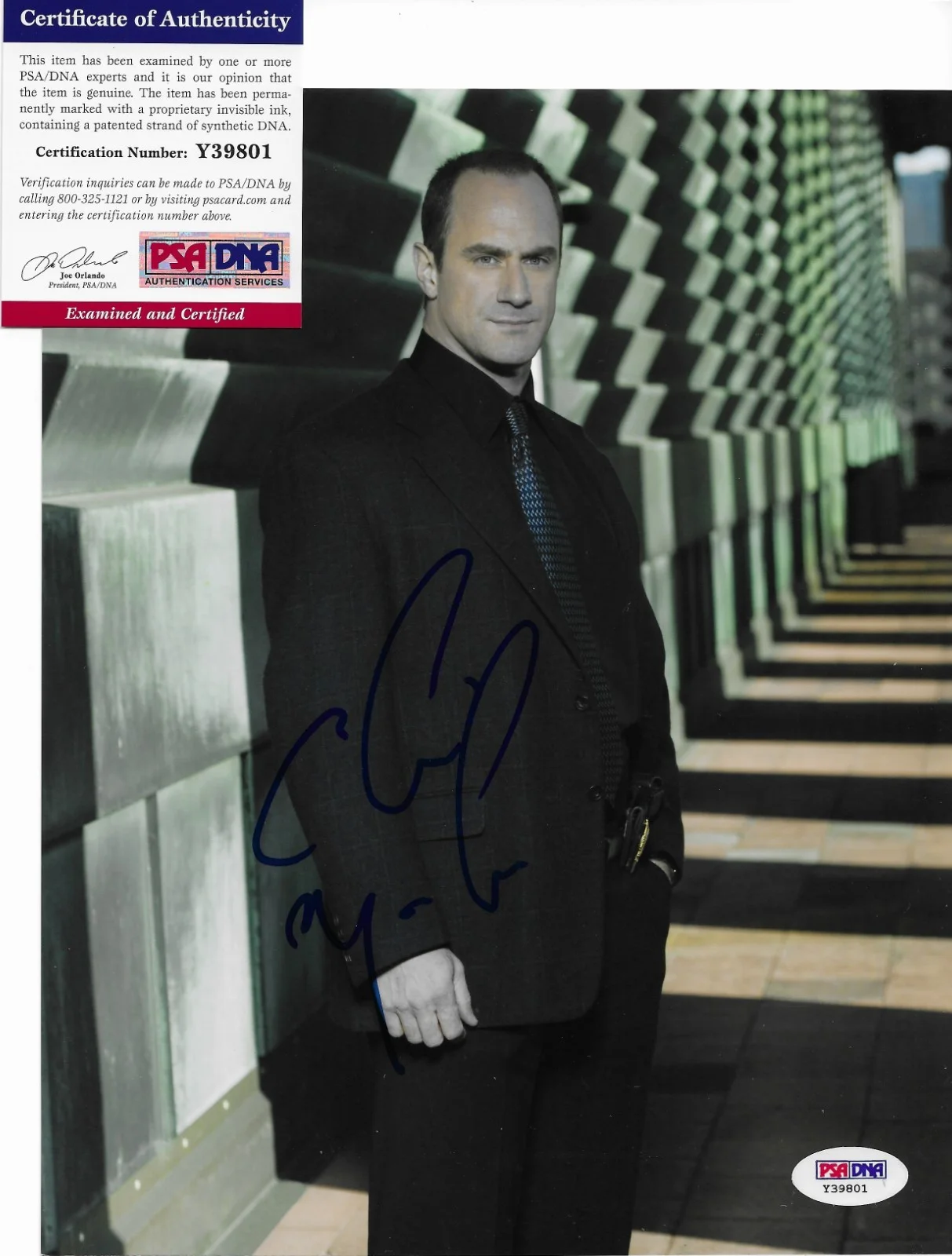 Christopher Meloni — Christopher Meloni Signed 8X10 Photo Autographed PSA/DNA COA Law & Order: SVU, изображение 2