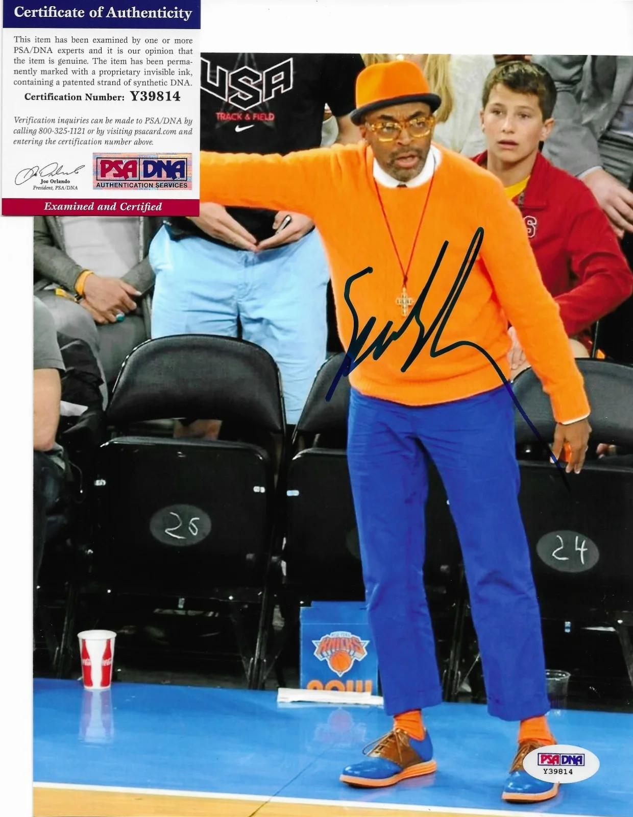 Spike Lee — Spike Lee PSA/DNA COA Signed 8x10 Photo Autographed New York Knicks, изображение 2