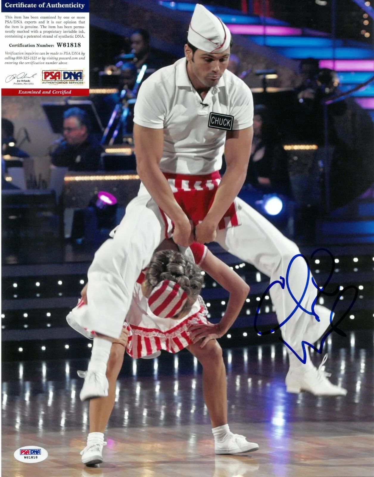 Chuck Wicks — Chuck Wicks Signed 11x14 Photo Autographed PSA/DNA COA DWTS Dancing with Stars 8, изображение 2