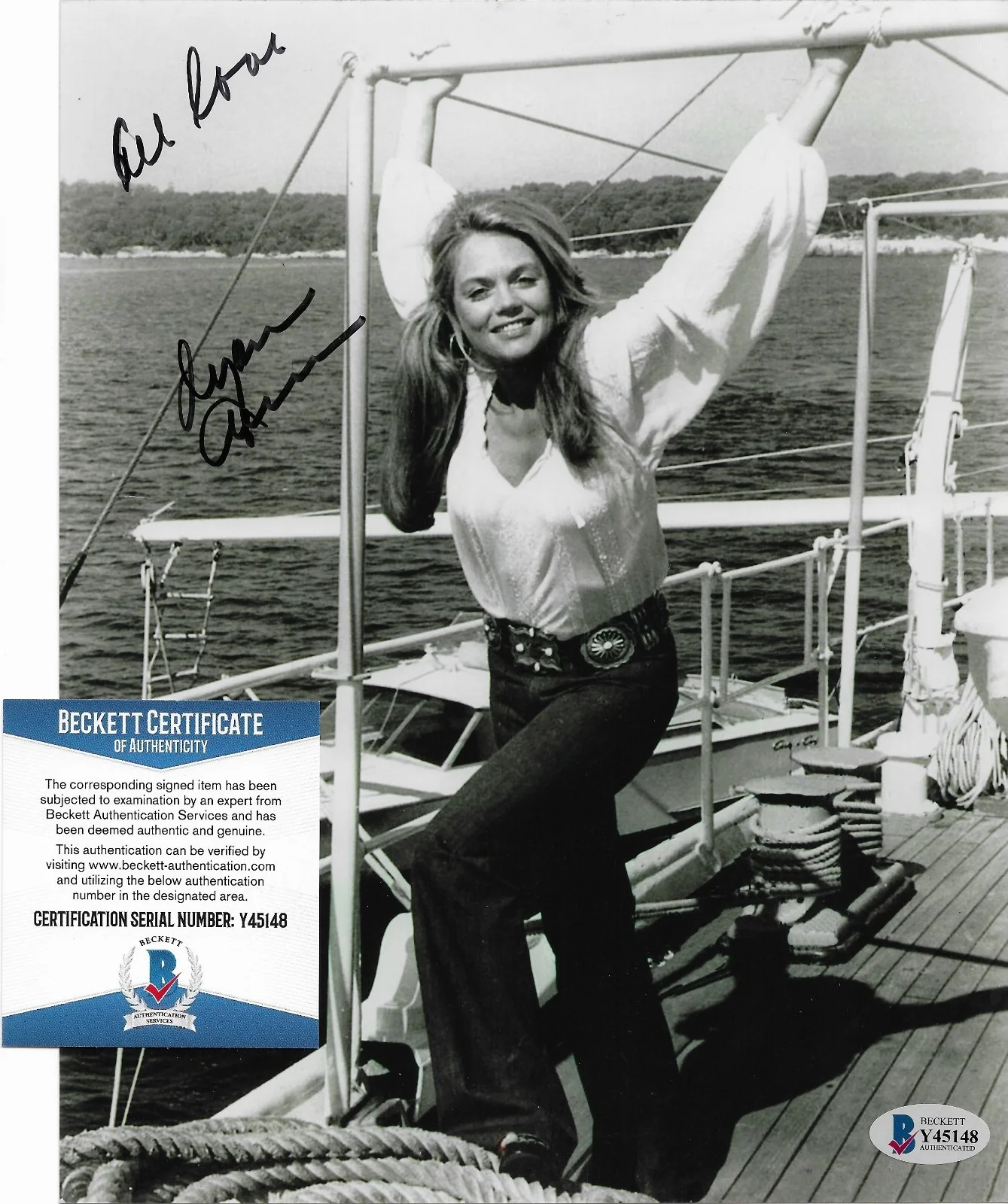 Dyan Cannon — Dyan Cannon The Last of Sheila BAS COA Signed 8x10 Photo Autographed 48, изображение 2