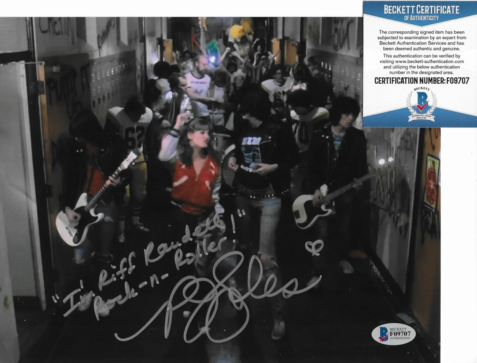 P.J. Soles — P.J. Soles BAS COA Signed 8x10 Photo Autographed Rock 'n' Roll High School, изображение 2