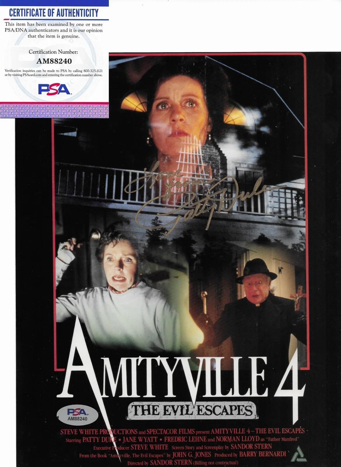 Patty Duke — Patty Duke Show PSA/DNA COA Signed 8x10 Photo Autographed Amityville 4, изображение 2