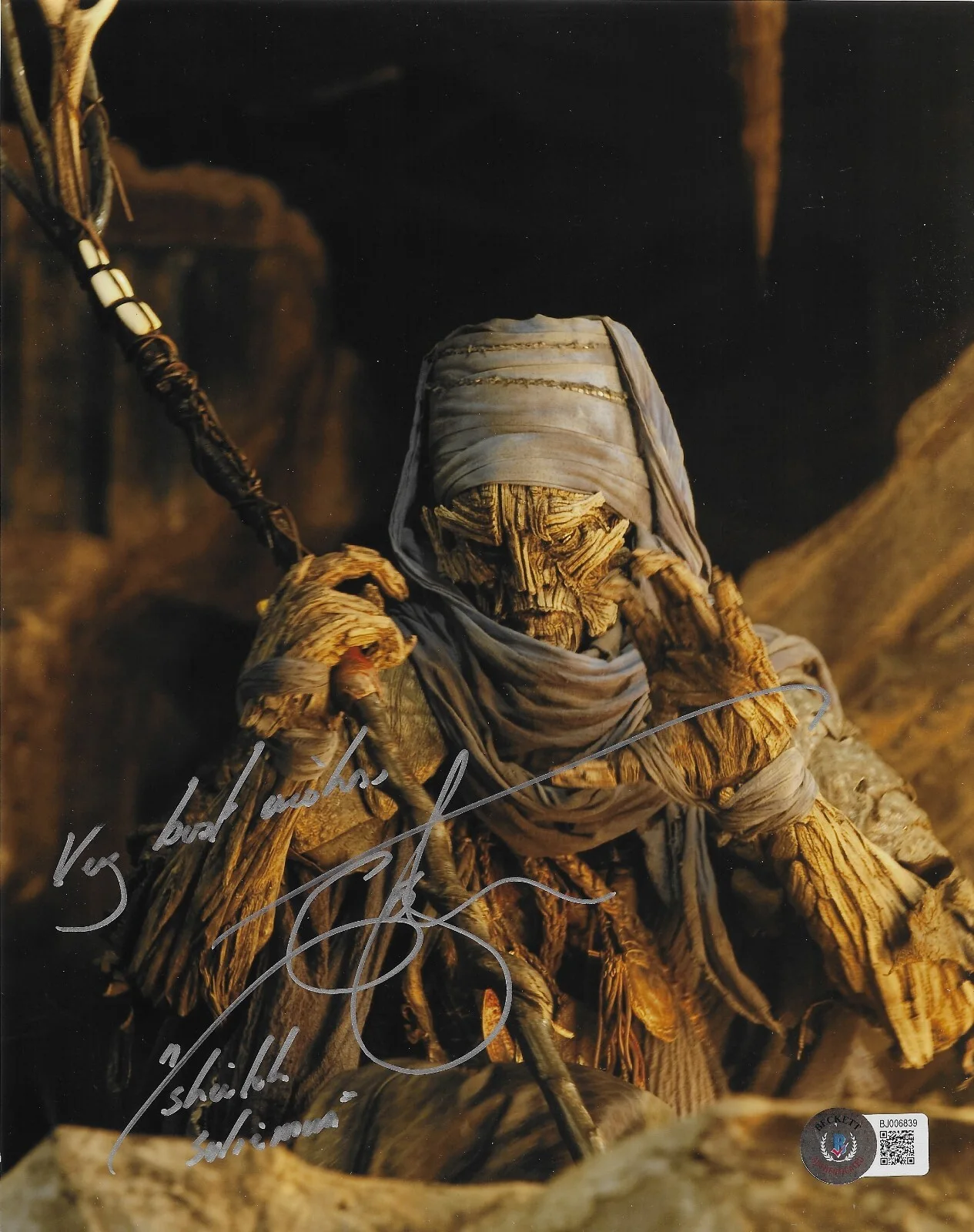 Ian Whyte — Ian Whyte Signed 8x10 Photo Autographed BAS Clash of Titans Sheikh Suleiman 39