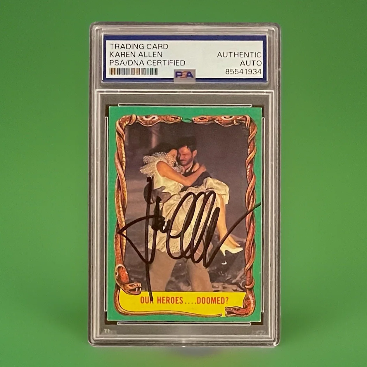 Karen Allen — Karen Allen Signed Trading Card Autographed Slabbed PSA/DNA Raiders of Lost Ark