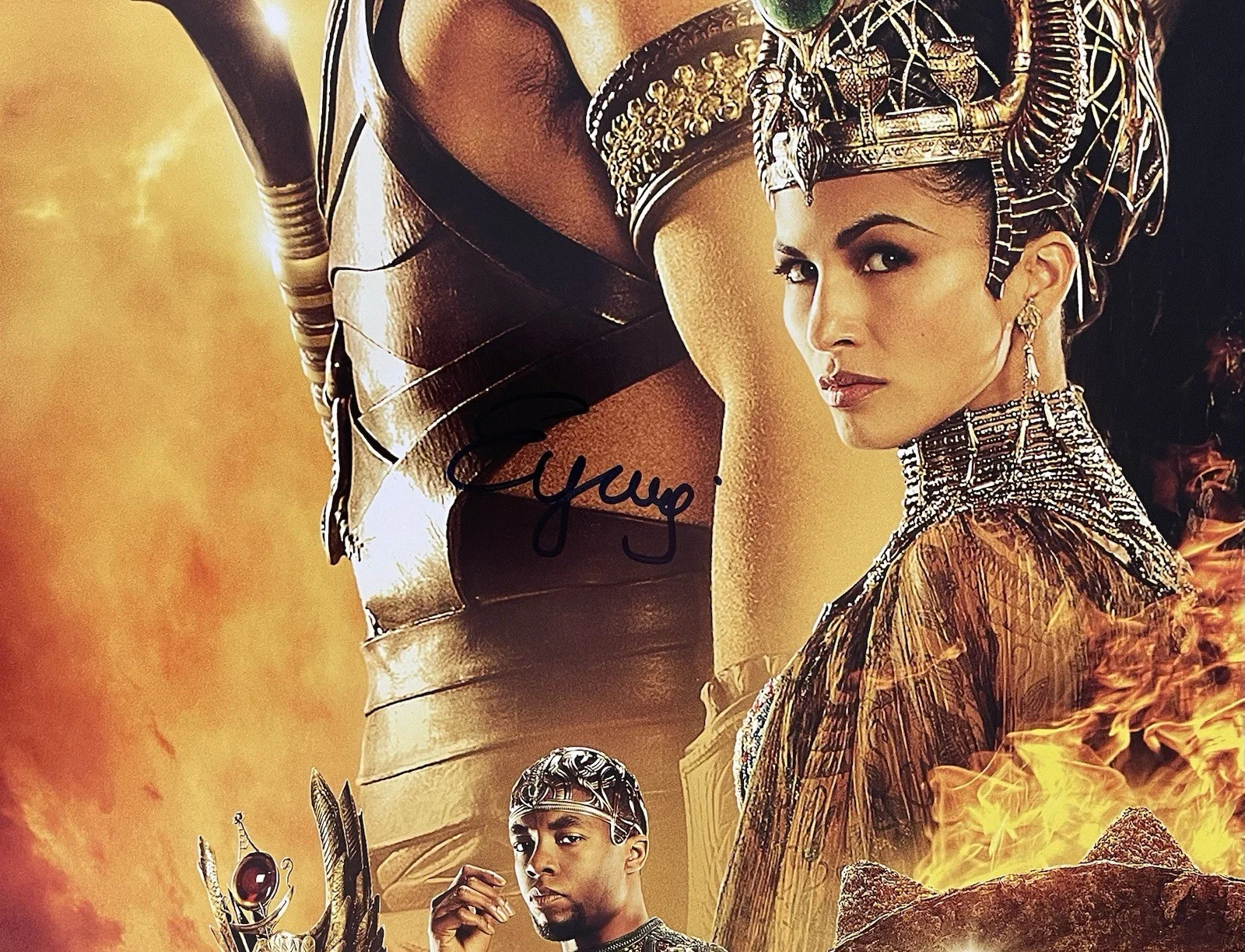 Elodie Yung — Elodie Yung Signed 27x40 Poster Gods of Egypt UDA Upper Deck #25/25 Photo, изображение 3