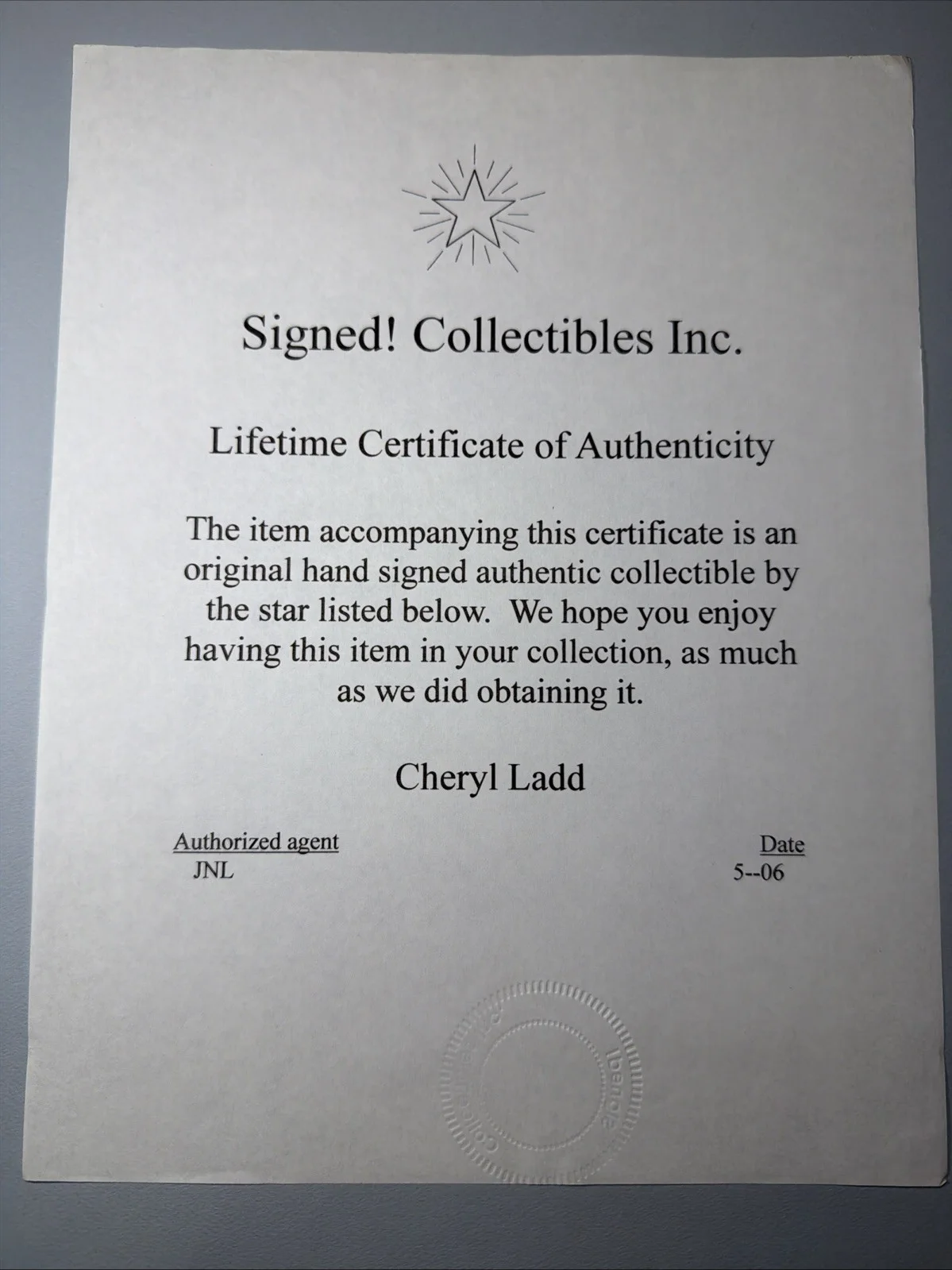 Cheryl Ladd — CHERYL LADD (Charlie's Angels) Signed/Autographed 8x10 Photograph Certificated, изображение 2