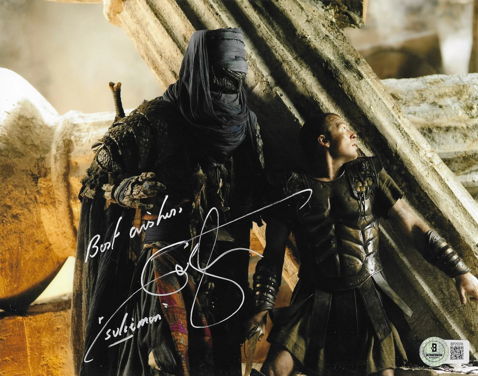Ian Whyte — Ian Whyte Signed 8x10 Photo Autographed BAS Clash of Titans Sheikh Suleiman 76