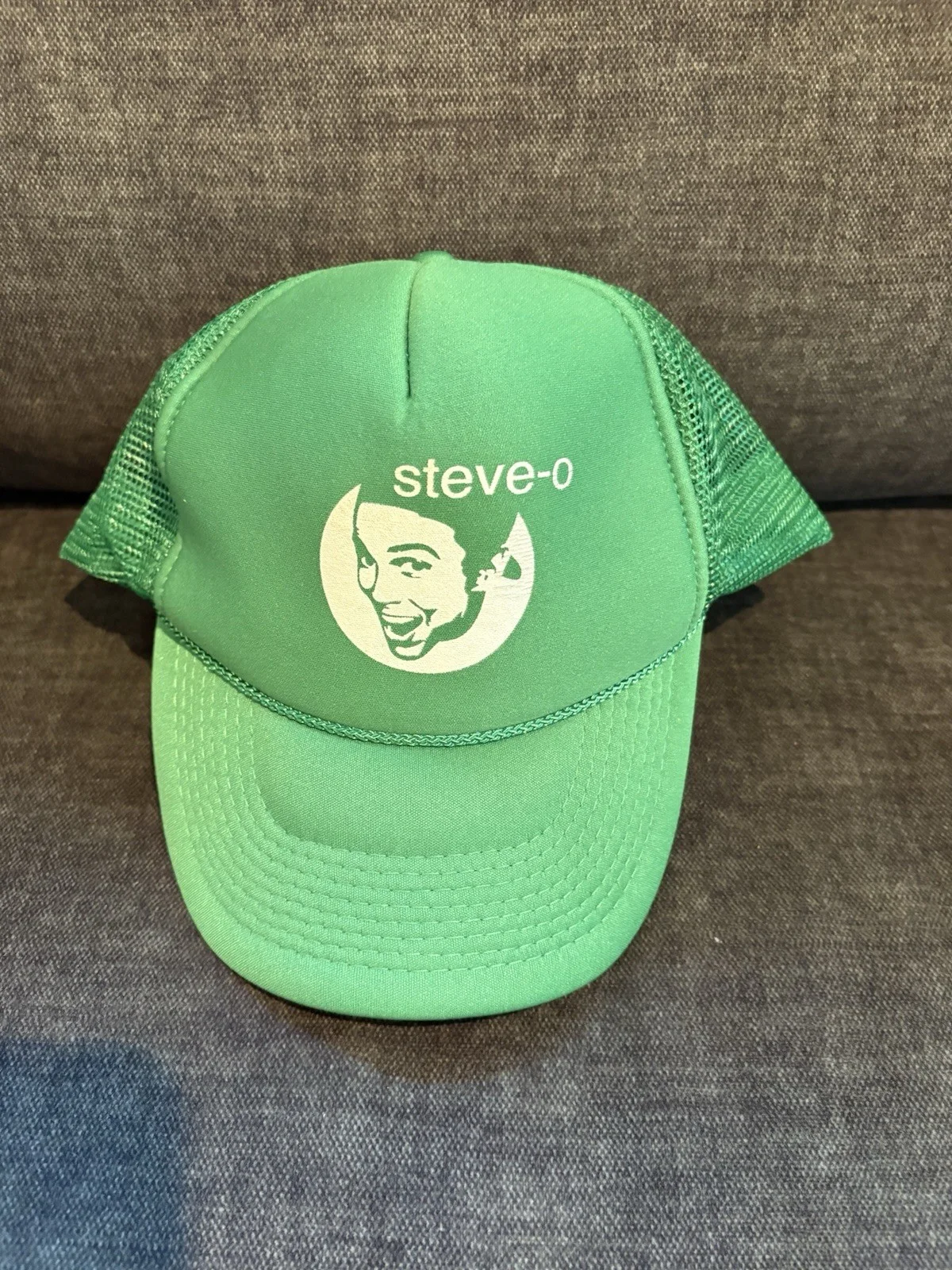 Steve-O — VTG 2000s Steve-O Signed Autograph Hat Snapback Trucker Promo Jackass Wildboyz